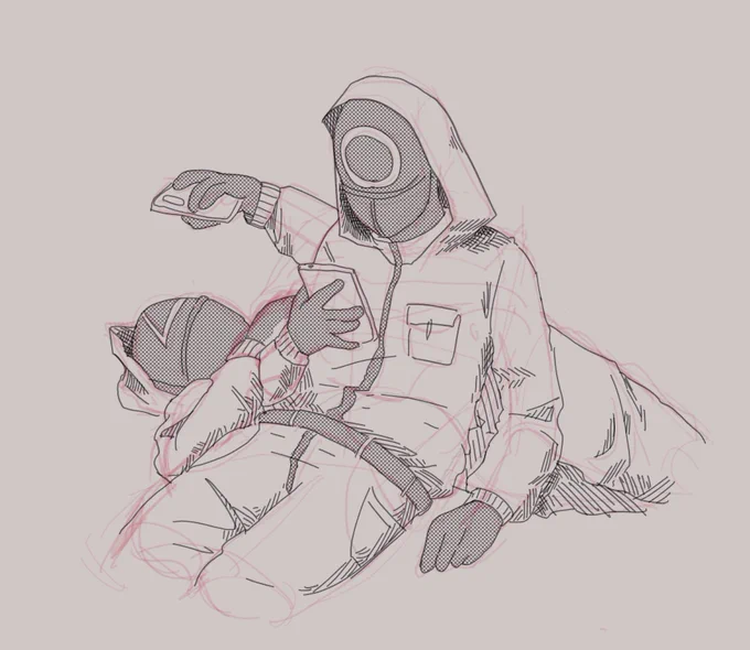 squid game ship art