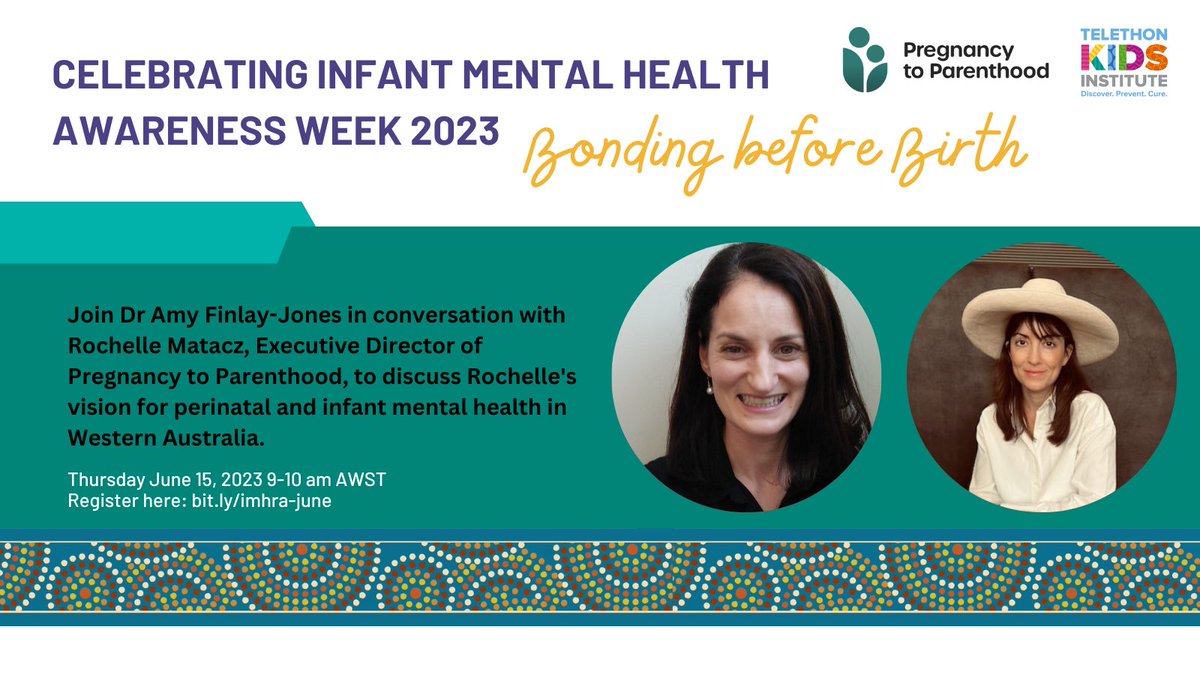 We are celebrating Infant Mental Health Awareness week 2023 with a free webinar where I will be discussing all things #infantmentalhealth with the amazing Rochelle Matacz! Please join us bit.ly/imhra-june #IMHAW23