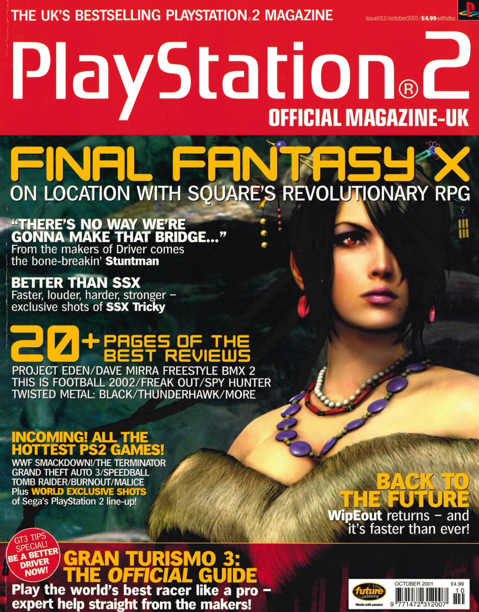 RT @PlayStationPark: Official PlayStation 2 (UK) #12, Oct 2001 - 'Final Fantasy X' cover. https://t.co/9qiUuYrxbL