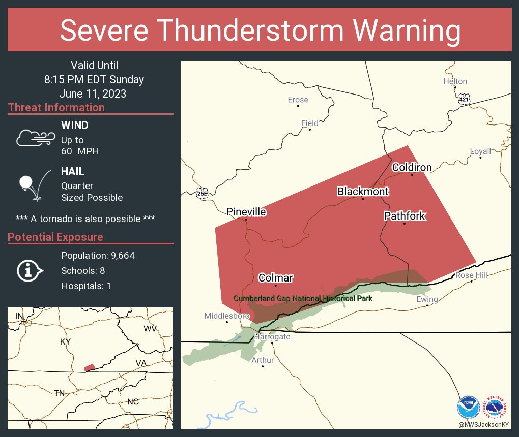 NWS Severe Tstorm on Twitter "Severe Thunderstorm Warning continues