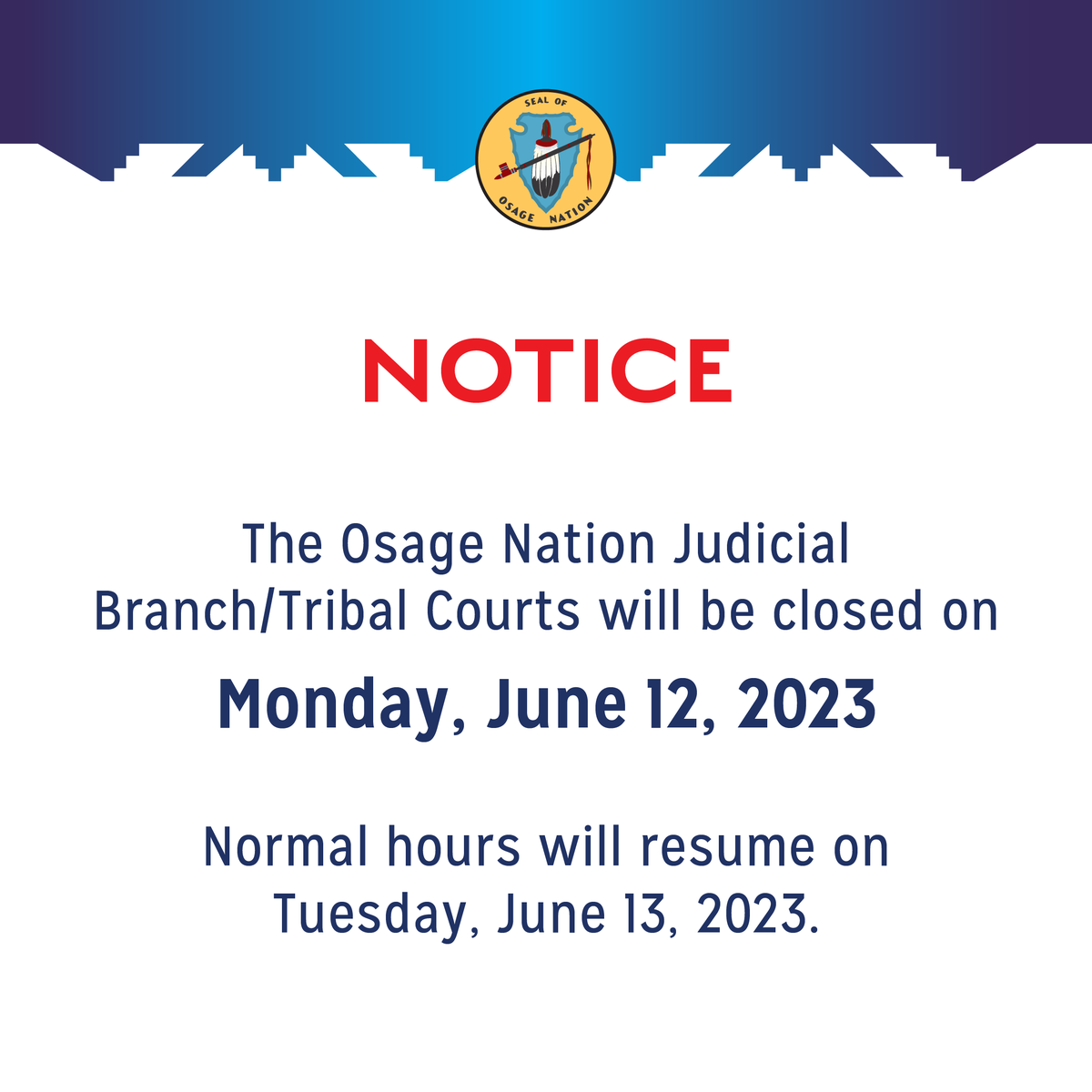 Osage Nation tweet media