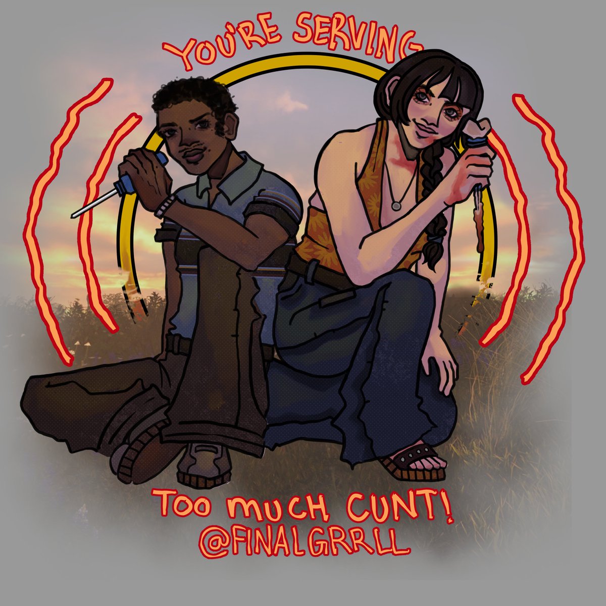 me and bff on august 18th 2023 @TXChainSawGame #TXChainSawGame #TexasChainsawMassacre