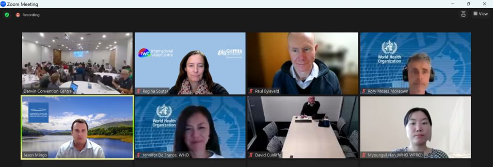 Int_WaterCentre's tweet photo. Last week Dr Regina Souter was pleased to be invited to share our #research on #Water Safety Planning (WSP) at a WHO-led Workshop on the latest advances in WSP (as part of the @IWAHQ's Health-related Water Microbiology Conference #WaterMicro23).
#WaterSafetyPlanning #SDG6 https://t.co/wLfKR3qxSq