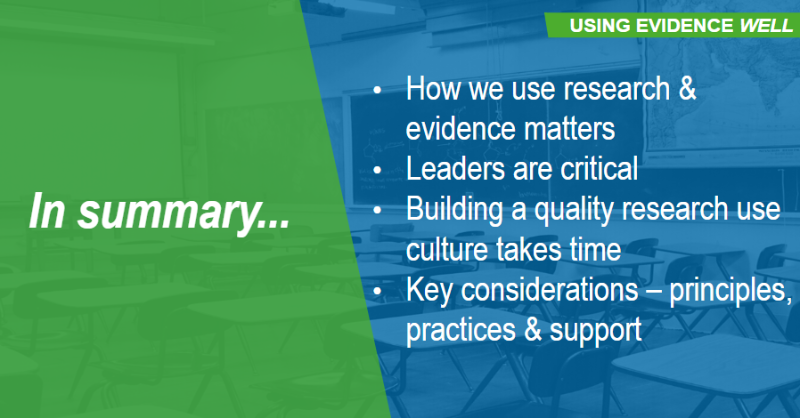 MonashQLab's tweet photo. Summarising slide from one of our superstars @dr_gleeson who presented at the @AISNSWEvidence conference May 2023 π #UsingEvidenceBetter #QURE https://t.co/V9AEtDCfbf