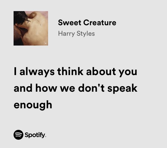 harry styles / sweet creature