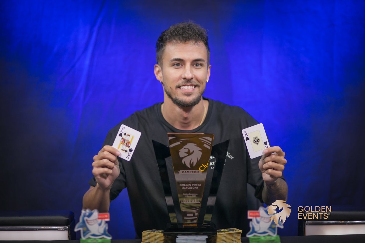 CasinoBarcelona's tweet image. 🏆 MAIN EVENT - @goldengamesint 🏆

Tenemos CAMPEÓN del MAIN EVENT 🏆

⭐️ @AdrianLipee ⭐️

El jugador de Zaragoza que arrancó el día 3 CHIPLEADER se proclama campeón tras pactar en el HU con Bernat Carreras. 

¡ ENHORABUENA ! 🎉 

#GoldenEvents