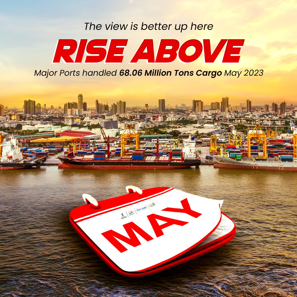 shipmin_india's tweet image. Cargo traffic handled by Major Ports under MoPSW witnessed an annual rise of 68.06 million tons (MT) in May 2023 as compared to 65.94 million tons in May 2022. During the corresponding period of last year, a year-on-year growth of 3.20% is recorded.