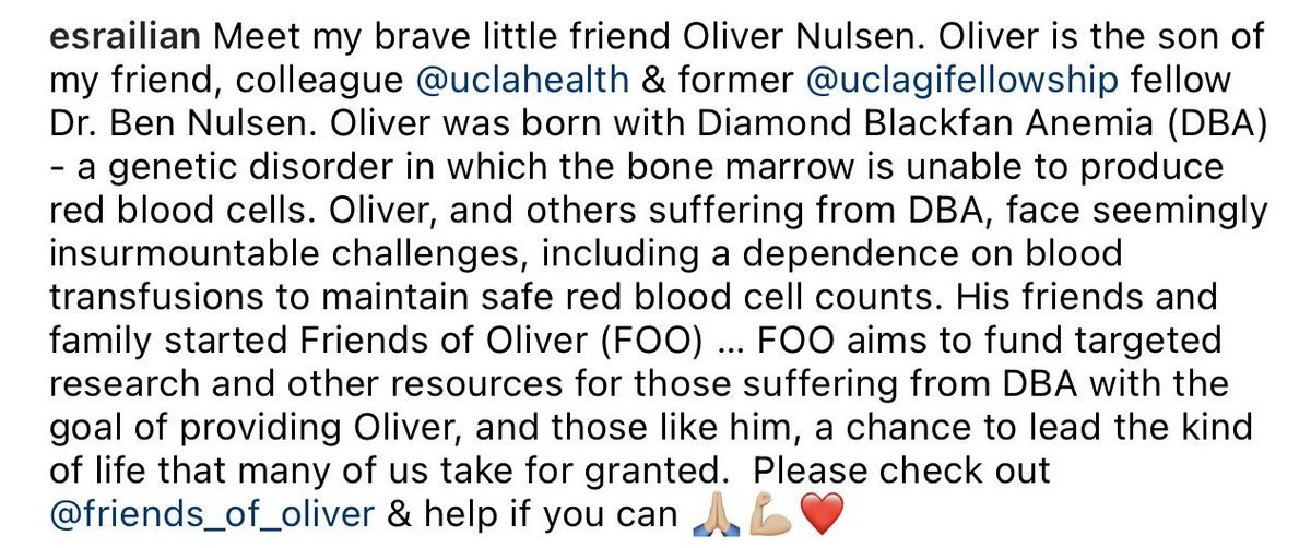 Meet my brave little friend Oliver Nulsen … please check out friendsofoliver.com & join me and many others in helping him & others with Diamond Blackfan Anemia 🙏🏼💪🏼❤️ @ABC7 @abc7JoshHaskell @abc7denise