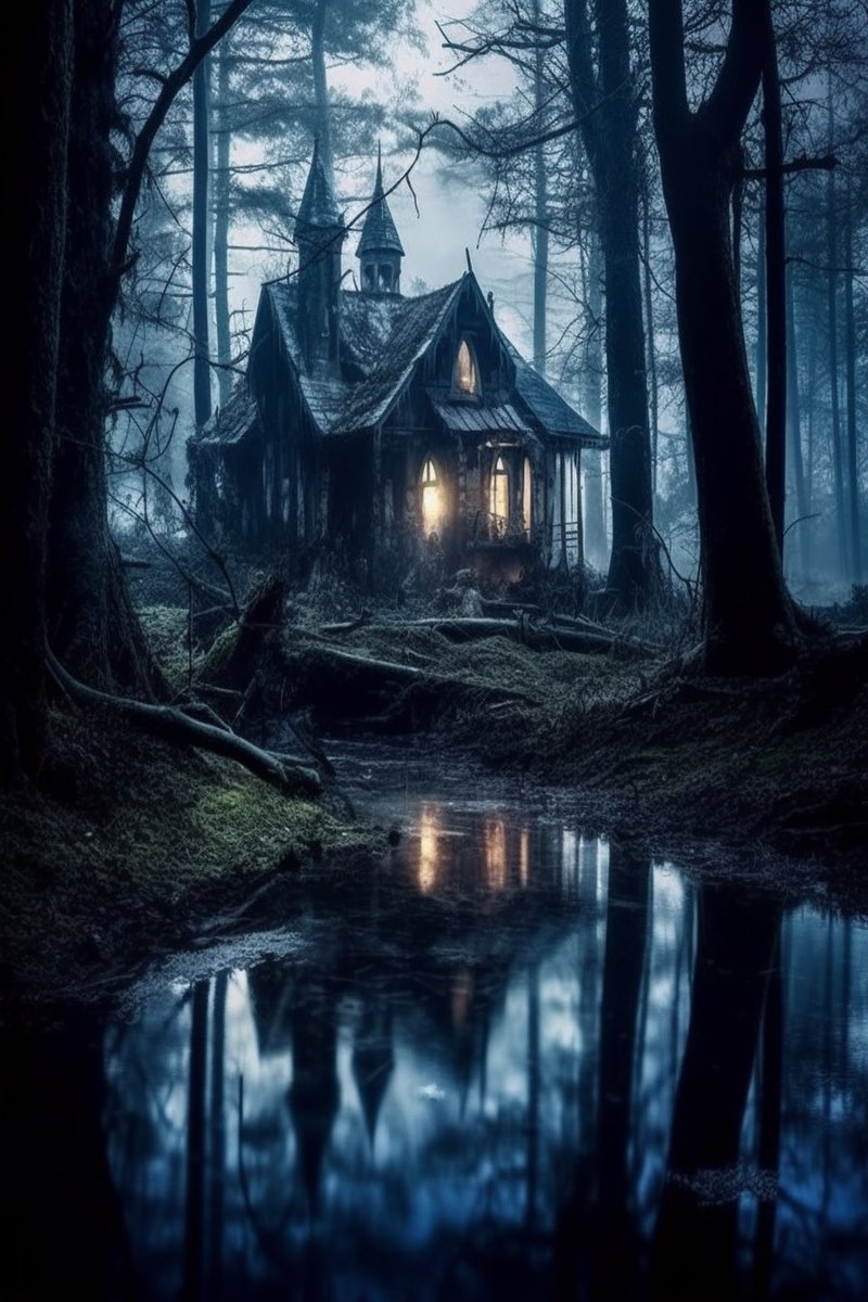 AI_creative_gal's tweet photo. Small house in a dark forest in a swamp

#small #little #house #darkhouse #dark #darkart #darkness #forest #magic #magicforest #swamp #spooky #spookyart #scary #fantasy #midjourney #midjourney5 #digitalart #art #artgallery #artoftheday #photo #photography #photooftheday https://t.co/bHkJNWrdMn