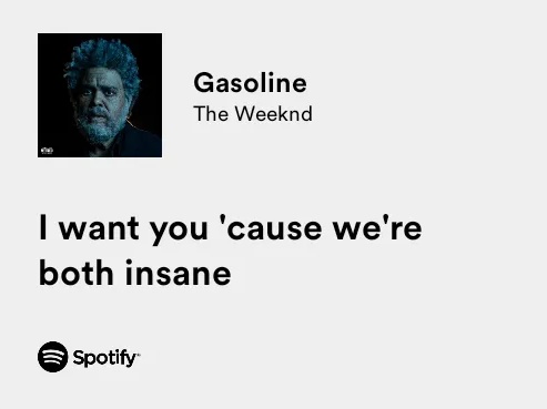 the weeknd / gasoline