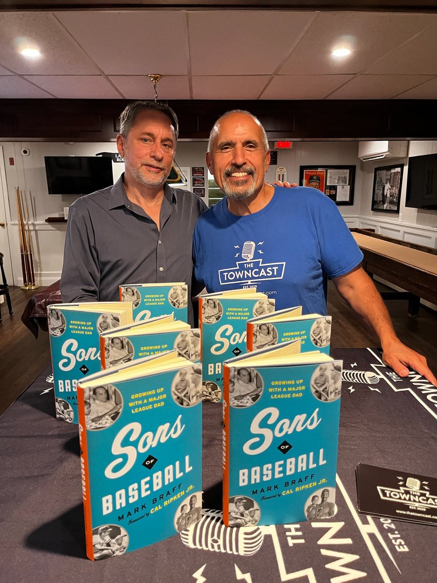 Thank you to Flavio Romeo for arranging today's Sons of Baseball book signing hosted by @GlenRockAC. Book features interviews with the sons of beloved players including Yogi Berra, Mariano Rivera and many more. A great Father's Day gift!
