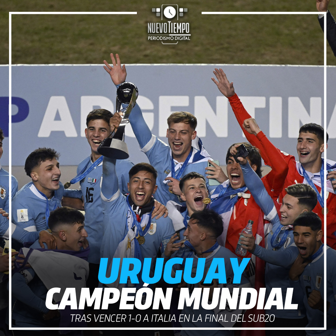 URUGUAY CAMPEÓN DEL MUNDO #SUB20! Venció a #ITALIA sobre el final