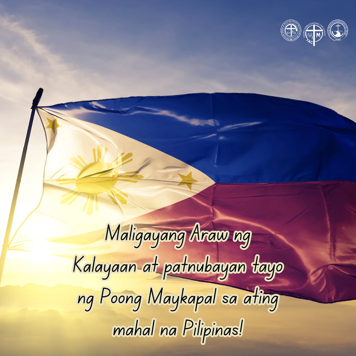 Happy Independence Day! May God bless the Philippines!

#IndependenceDay #ArawNgKalayaan
#PhilippineIndependenceDay #PinoyPride #ProudToBeFilipino #CelebratingFreedom

***

#YAC #YMAC #SYM #SVDyouth 
#SHRINEyouthMinistry #ShrineYouth