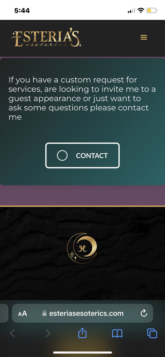 It’s finally done and it looks fantastic! So happy and excited I finally have a fully functional website for my clients to browse and peruse when they meet me at live events! 

✨🔮✨

EsteriasEsoterics.com