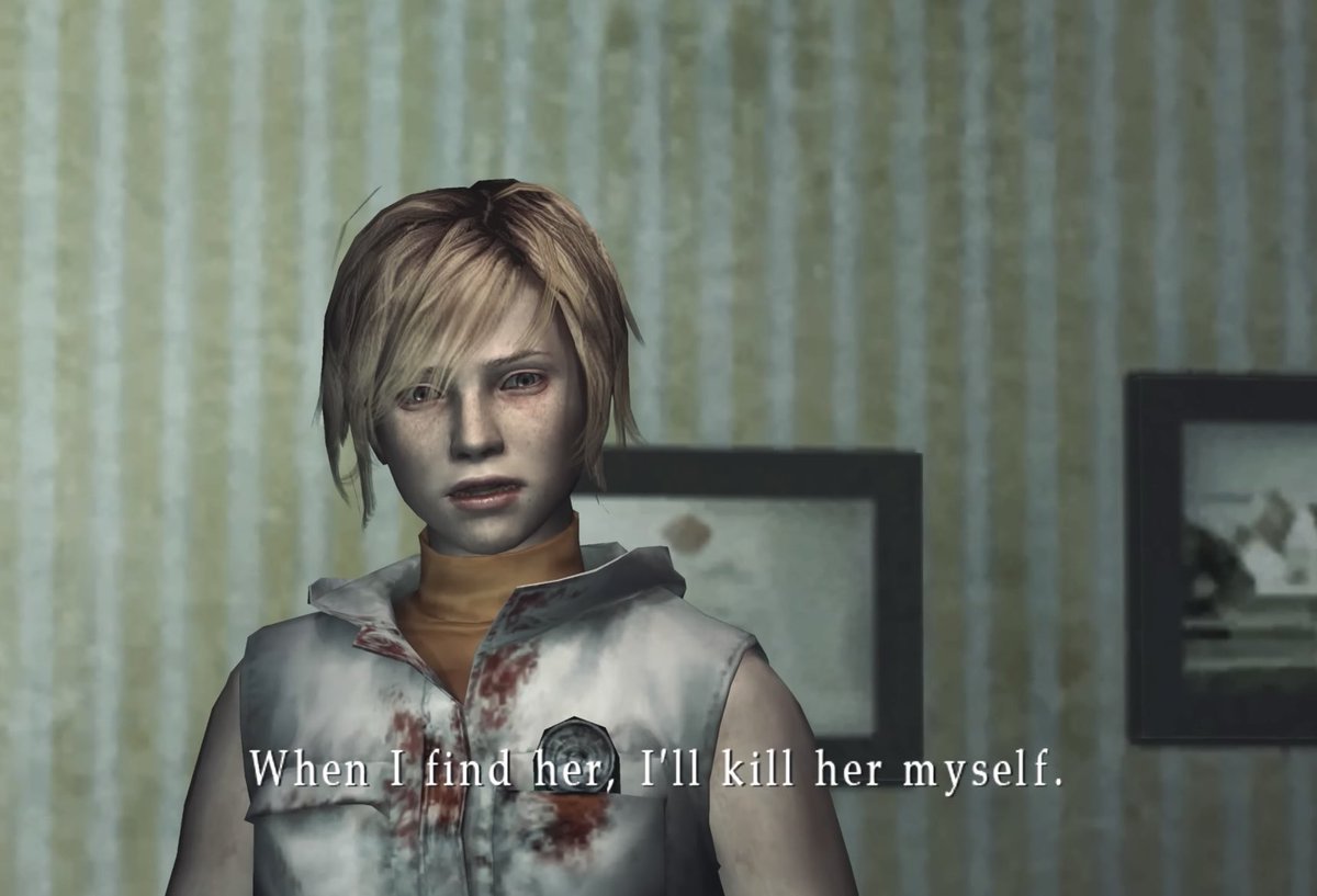 mortif3r's tweet photo. my favorite character in the SH franchise. Heather is a badass. #itsbread https://t.co/h9esBAxUC3