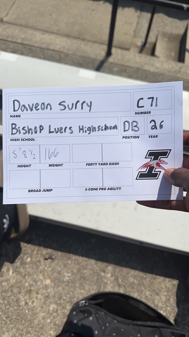 GabeSurry's tweet photo. Big love to @uindy for the awesome #MegaCamp! Thank you to all of the coaches I conversed with. I’m definitely looking forward to the next steps. I had “0” passes caught on me. #campSeason #MoneyMonth @BishopLuersFB https://t.co/daD3B8hDch