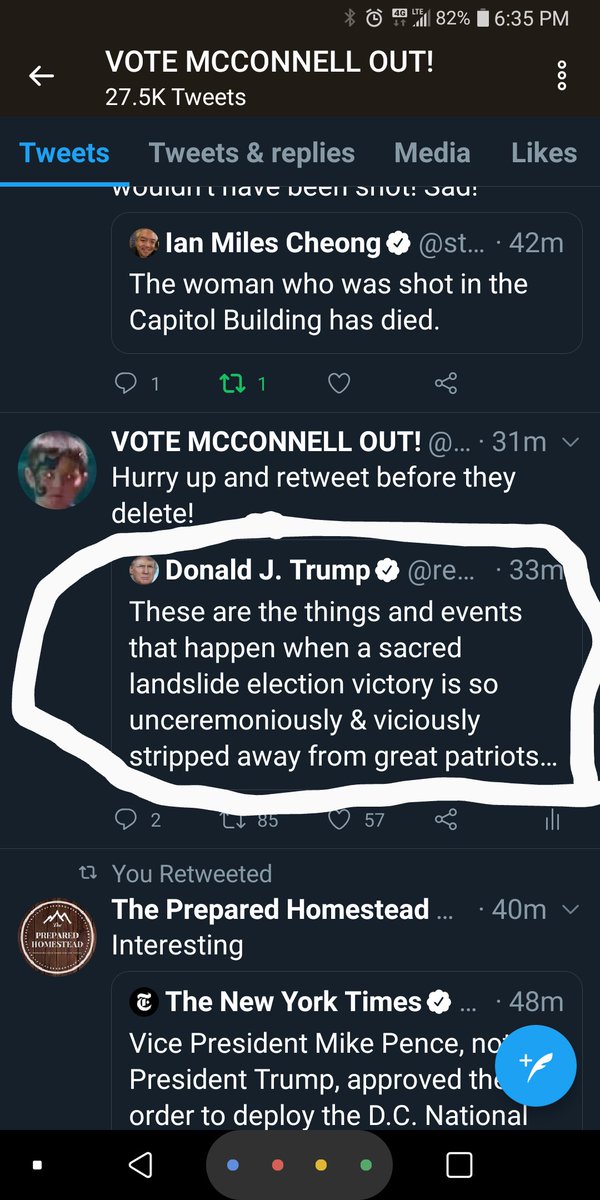 Here's an old tweet of mine not long before they suspended our wonderful President Trump. They kept deleting his tweets.