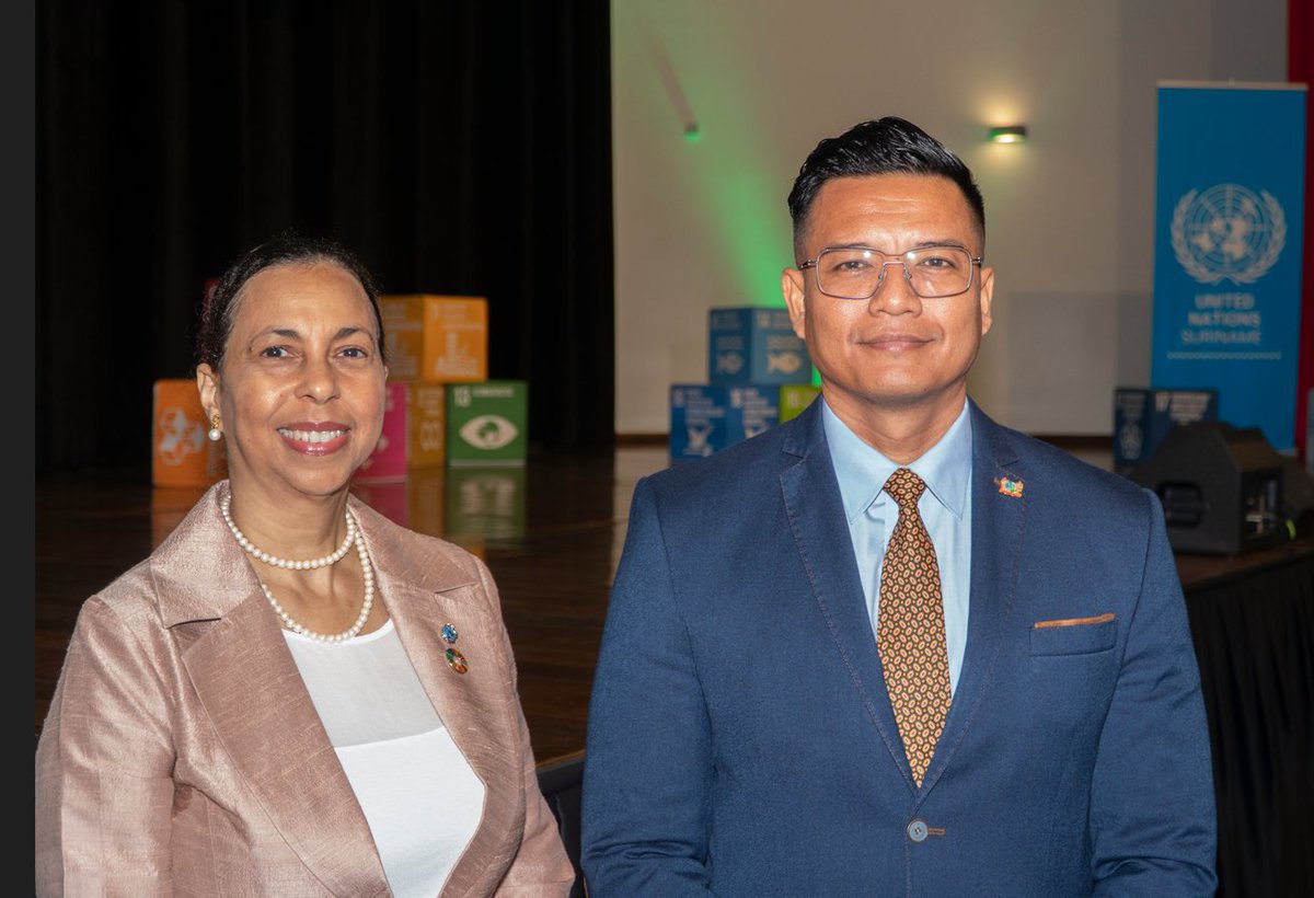 MargaretJonesW1's tweet photo. Last week in #Suriname we celebrated World #Environment Day and a week of activities. An honour for @UNDPsuriname to open with Minister of Environment and @UNEP. Also presented on #SDG17 #Partnerhips in a session with @MOFASur. @UNSuriname press release: https://t.co/u1IBZucYU8 https://t.co/XcDMdBzcWw