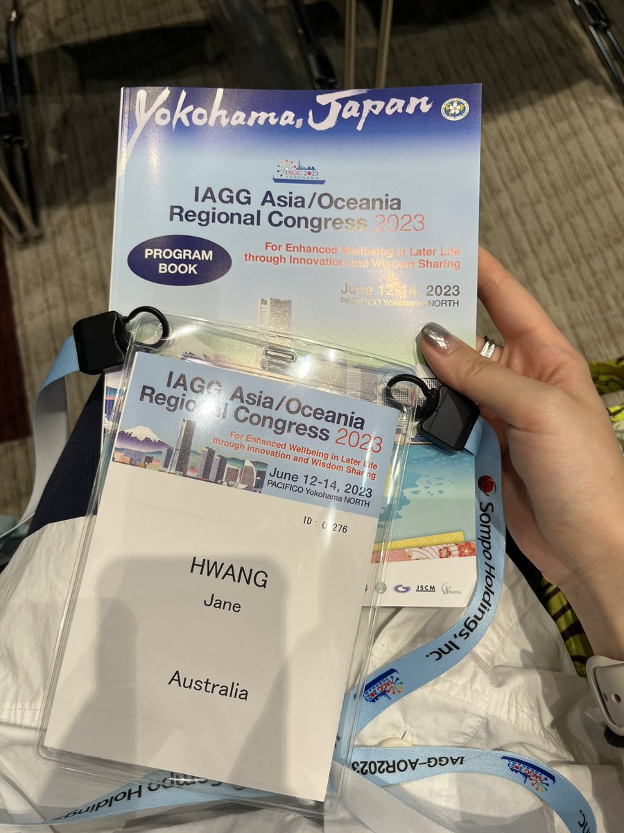 JaneYIH_'s tweet photo. Wet ☔️but brilliant start to the International Association of Gerontology and Geriatrics Regional Congress in Yokohama, Japan @iagg_aor2023 😌 Noting themes in #technology and #ageing in the wake of #COVID19, alongside the standard giants #frailty #dementia https://t.co/49FfgaYJYn