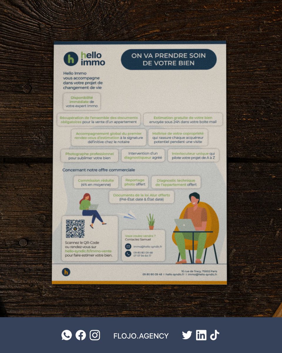 Studjoow's tweet photo. @HelloSyndic  nous a contactés pour créer des #posters informatifs pour les halls d'entrée des copropriétés. 
Nous continuerons à travailler avec Hello Syndic pour leur fournir des solutions de communication adaptées à leurs besoins. #design #branding https://t.co/pVItLk57Rv