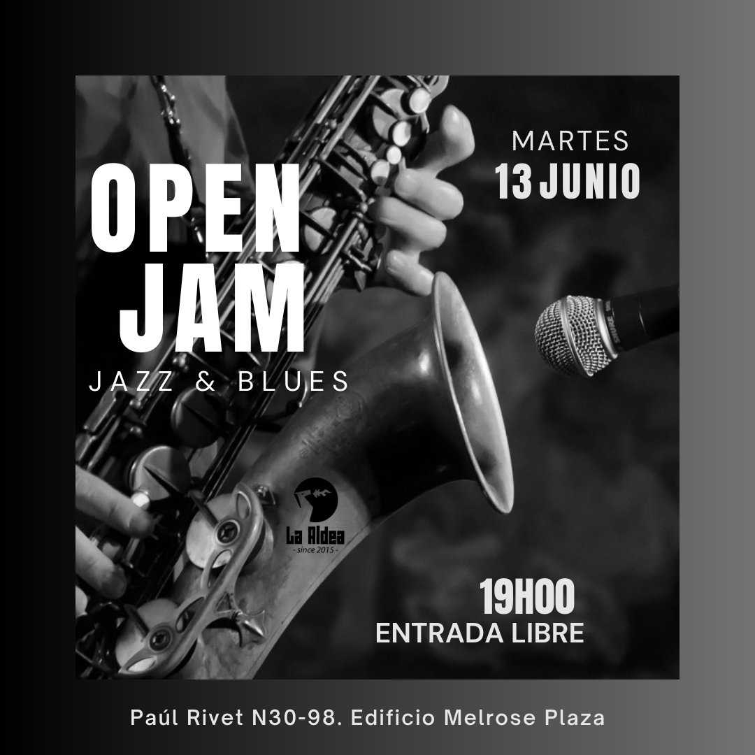 LaAldeaPub's tweet photo. #MartesDeArte | Gracias a la excelente acogida de nuestros aldeanos, continuamos con los Open Jam de Jazz &amp; Blues en La Aldea. 

Ven a compartir escenario con otros talentosos músicos y vive una experiencia musical sin igual.

¡No te lo pierdas! Entrada Libre 

#AldeaPub #Jazz https://t.co/1iTYoKUaQX