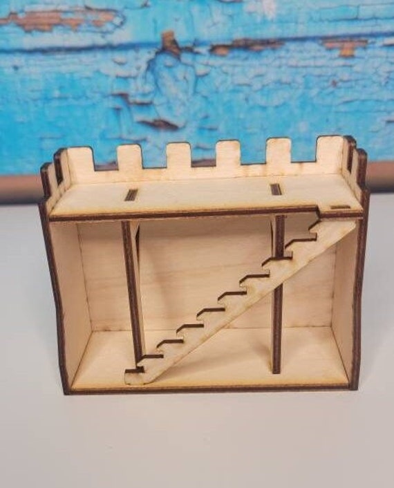 Castle Wall Short - Miniature Castle - DND Accessories etsy.me/3u6K58A #castlewall #dndminiature #dndaccessories #dndterrain <a href="/etsymktgtool/">Etsy Marketing Tools</a>