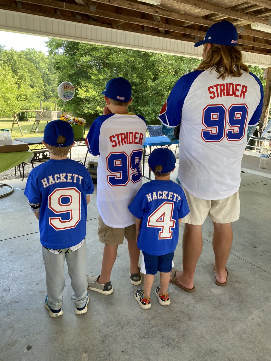 Early bday present for Boone - you have a fan coming your way next Sunday <a href="/SpencerSTRIDer/">Spencer Strider🥥🌴</a> #ForTheA