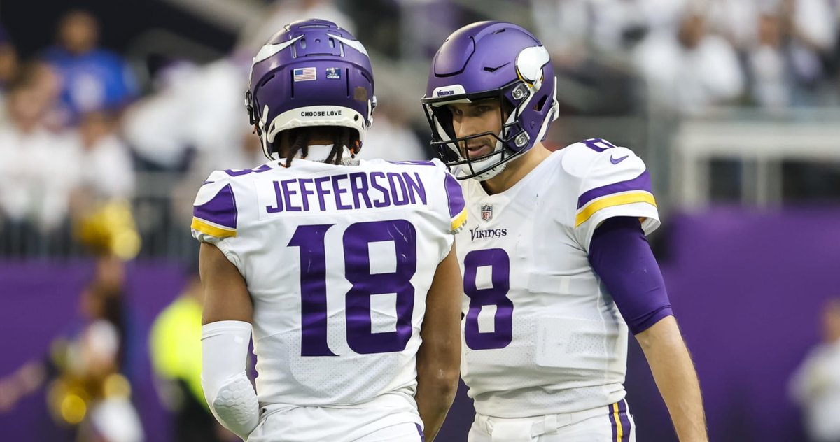 The Vikings currently have 5 players who are in conversation to be top 3 players at their positions…

WR (Justin Jefferson)
LT (Christian Darrisaw)
RT (Brian O’Neill)
QB (Kirk Cousins)
and TE (TJ Hockenson)

What a time it is to be a Vikings fan right now🔥🔥