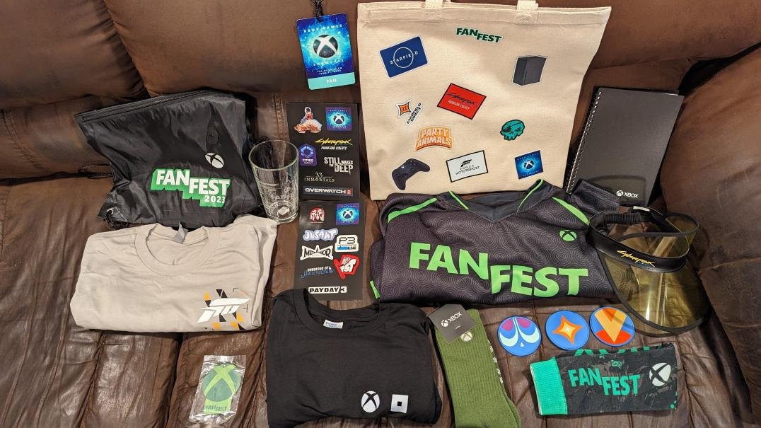 #XboxFanFest swag, gifts + purchased