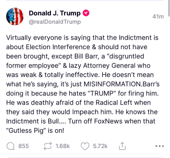 AG on Twitter "P.S. Hilarious to compare Trump's rant today about how