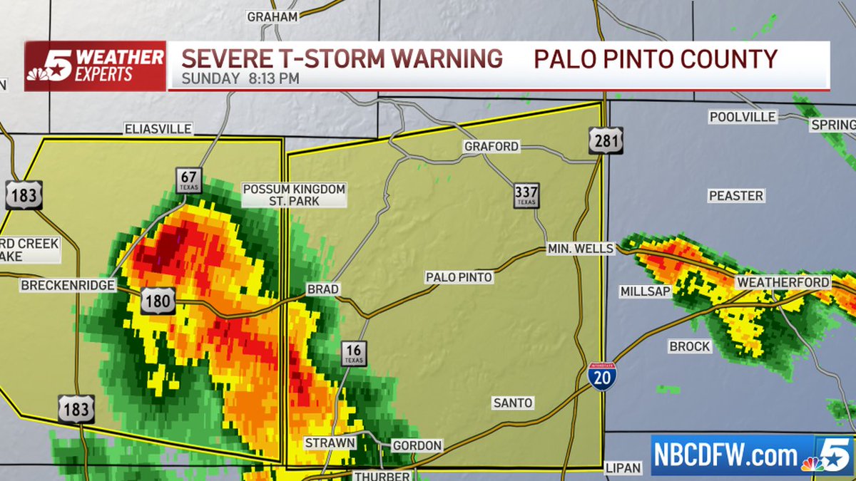 NBCDFW Weather on Twitter "A SEVERE TSTORM WARNING has been issued(01)