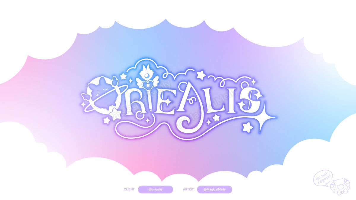 MagicalMeily's tweet photo. ☁️ A magical & dreamy logo design for @oriealis
I'm so happy with how this one turned out, thank you so much to Ori for trusting me with your logo! ⋆ ALT text in images.
#VTuberAssets ⋆ #MeilyDesign https://t.co/4mpKrhAIhc