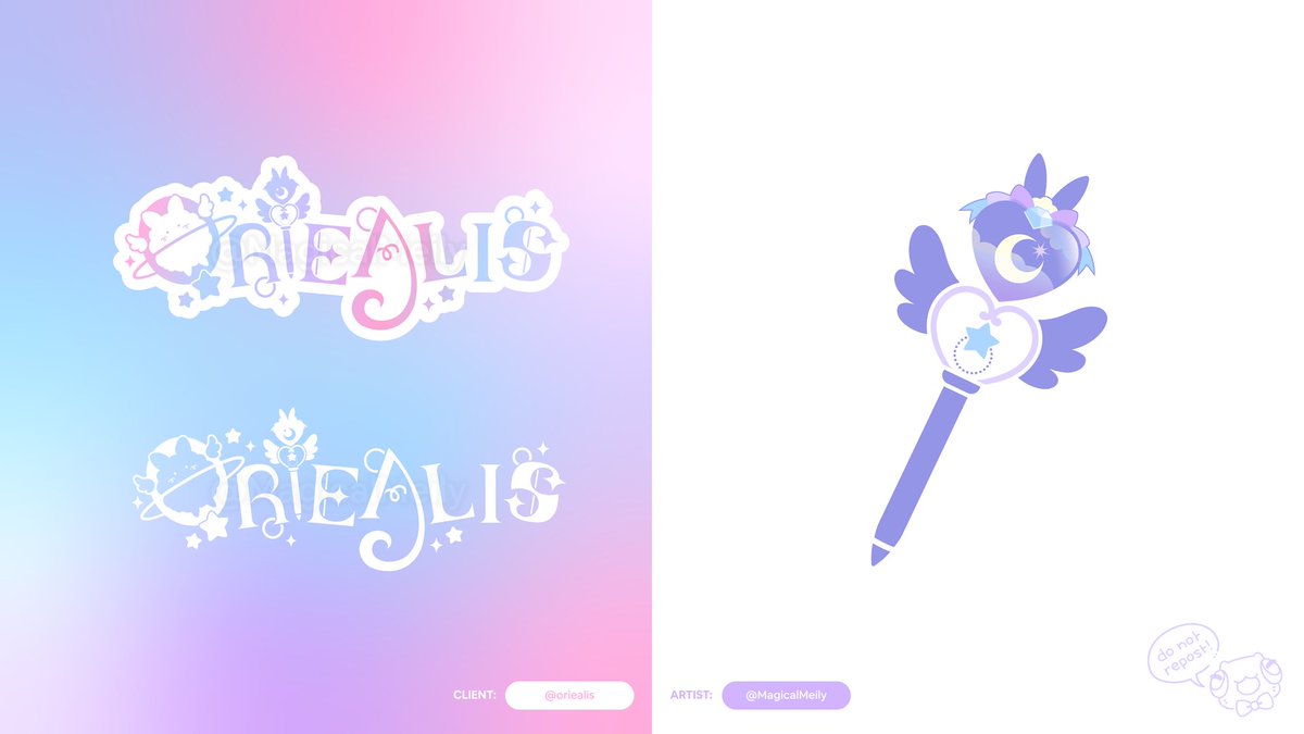 MagicalMeily's tweet photo. ☁️ A magical & dreamy logo design for @oriealis
I'm so happy with how this one turned out, thank you so much to Ori for trusting me with your logo! ⋆ ALT text in images.
#VTuberAssets ⋆ #MeilyDesign https://t.co/4mpKrhAIhc