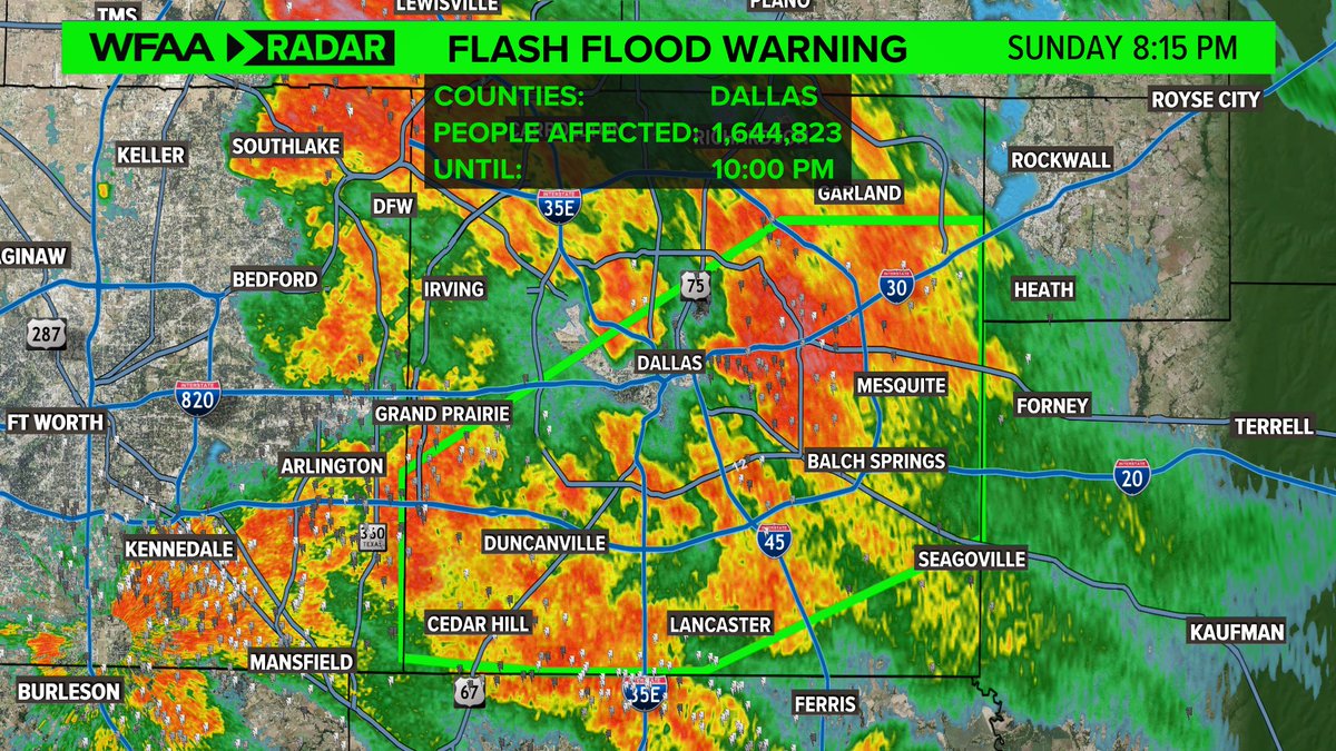 Pete Delkus on Twitter "Flash Flood Warning has been issued for parts