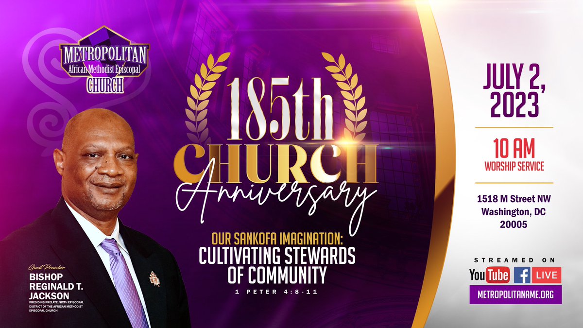 Join us July 2 at 10 am as we celebrate our 185th church anniversary! We will see you there!