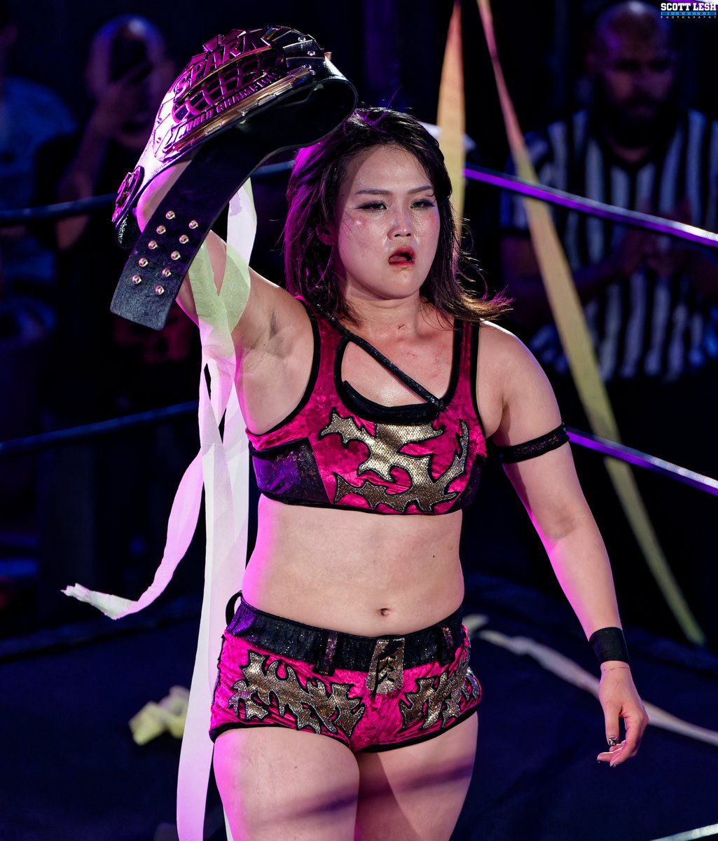 ScottLesh724's tweet image. #ANDFIRST @SparkJoshiPuro Champion, @miyu_tjp!! And a challenger is already awaiting in @BillieStarkz! #IgniteEast