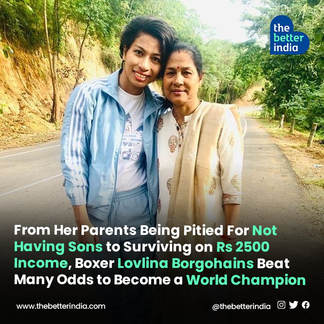 'I remember how they often pity my parents in the village, with no sons or three daughters. 

Read her story: buff.ly/3qrJsqt

#Inspiration #WorldChampion #WomenInSports #IndianAthlete #WomensBoxing #Assam