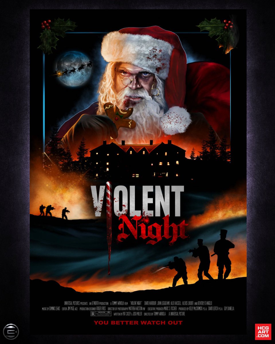 AVAILABLE NOW —

“Naughty List” Limited-Edition. 

Released by Hero Complex Gallery at Monsterpalooza 2023.

hcgart.com/collections/ve… 

#violentnight #alternativemovieposter #davidharbour #action #christmas #bryanjohnsoncreative #santa #MoviePoster