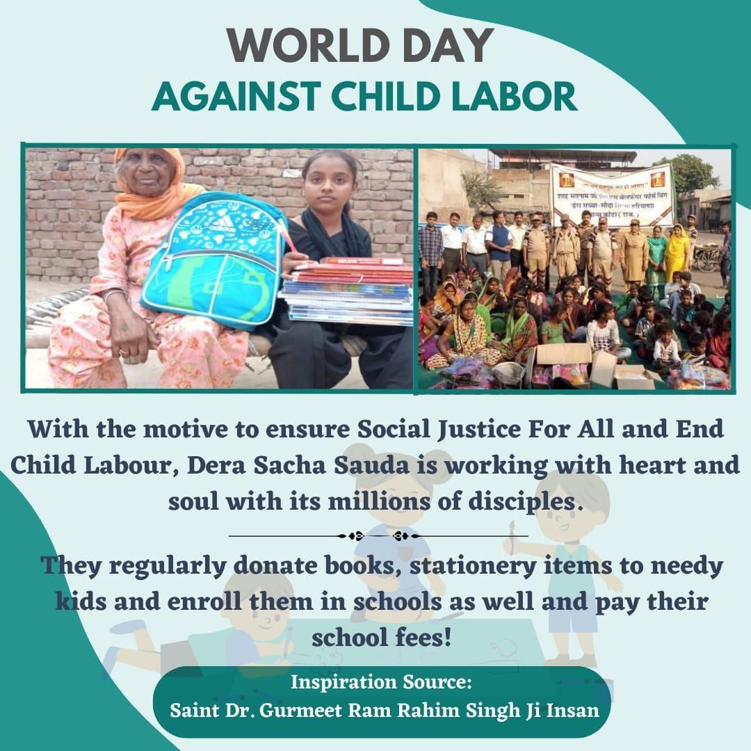 Children who are orphaned 
more prone to child work, 
violence, abuse, and neglect.
They go through a lot of hardships 
throughout life. The DSS Volunteer provide for the necessities of these defenceless kids.
 #WorldDayAgainstChildLabor 
#EndChildLabor