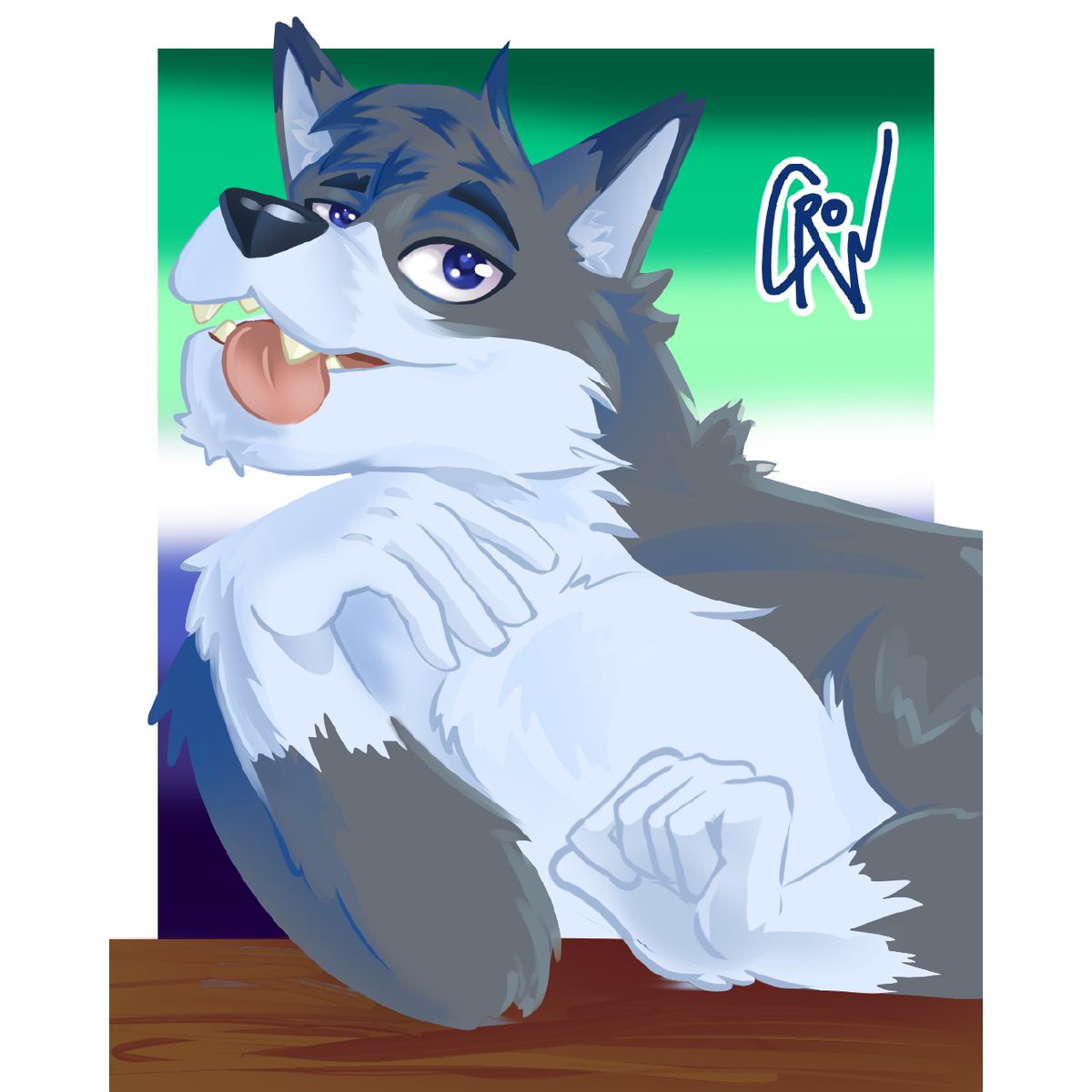 LarsTheWolf's tweet photo. Happy pride month! 
Art Made by @crowrusta 
I loved the final result. 
Being proud of myself~ https://t.co/fi68D5quJ5