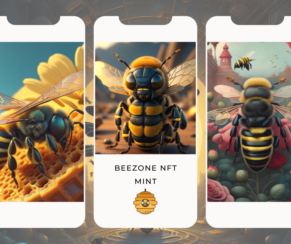 BeeZoneBSC's tweet photo. NFT minting starts on June 12, 2023, at 07:00 PM GMT+8. It is your token to received Airdrop!

🎯Save your Spot! 
https://t.co/pxZcEEL3vO

Airdrop coming! 🐝🪂🐝🪂🐝
#BEEZONE
#NFT
#AIRDROP
#BSC https://t.co/ReDvhlpueJ