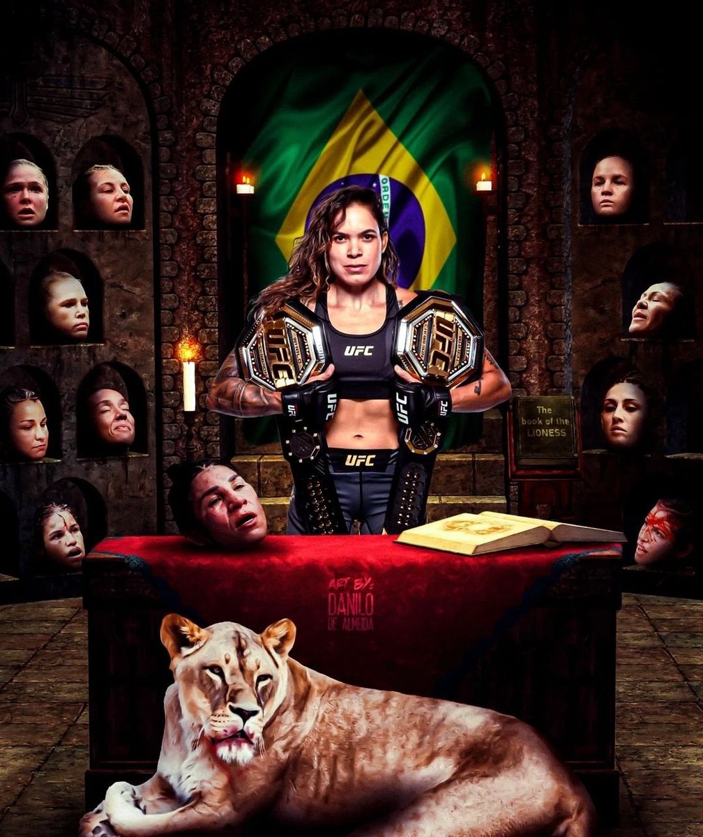 Dope artwork by: @22daniloalmeida 

You guys, this piece is soo ice cold! It's giving Game of Thrones which makes me love it even more. Double Champion Forever 🔥🔥🥶😈

#AmandaNunes @Amanda_Leoa 
#UFC289 #MMATwitter