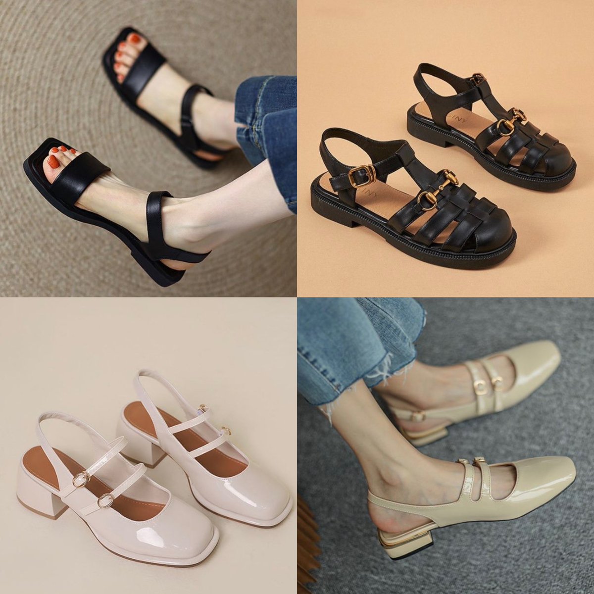 yaniyanos's tweet photo. Ladies, look at these cuteeee and comfy sandalssss, i loveeeee sangattt 🥹🫶🏼❤️

Kalau you sejenis pi mana mana selesa pakai open sandals and shoes like thisss, well this might be a thread for youuu 💖💖 https://t.co/AbIYpY7J51