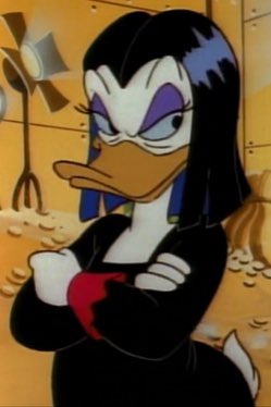 Pampi's tweet photo. My hair has settled a bit since my haircut. Now I look suspiciously like Magica de Spell. https://t.co/MQYaEAMXiE