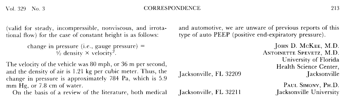 Apparently, the auto-PEEP ICU story sparked many people's interest. So, I should share another classic auto-PEEP story published in NEJM back in 1993. However, the term "auto-" probably originated from something else... Keep reading to find out what I mean: