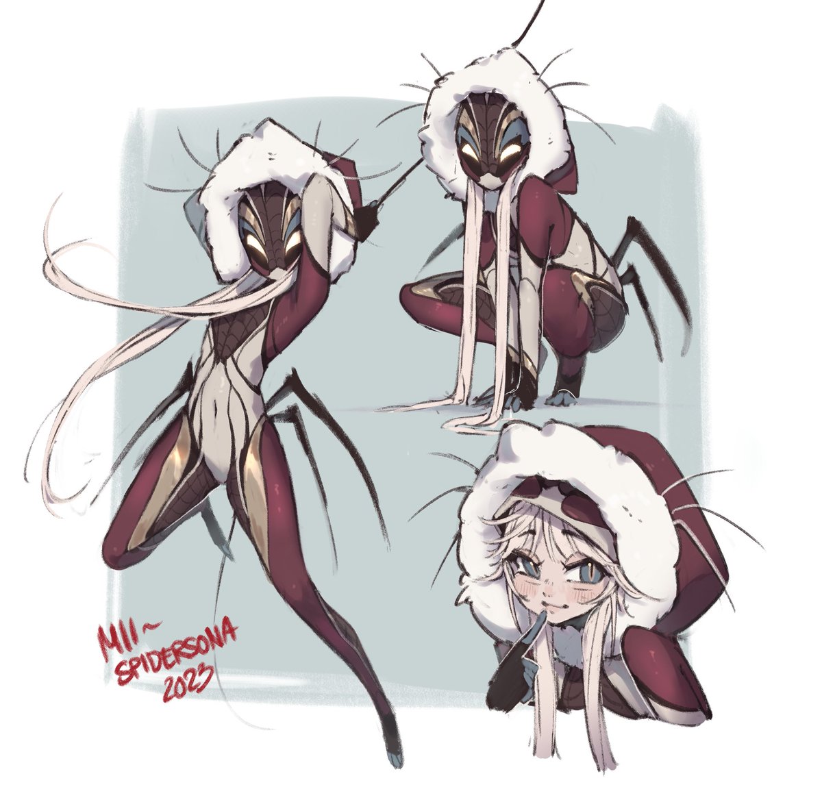 rukkirii's tweet image. Mii Spidersona 🕷️
#Spidersonas #SpiderVerse #spidersonaart