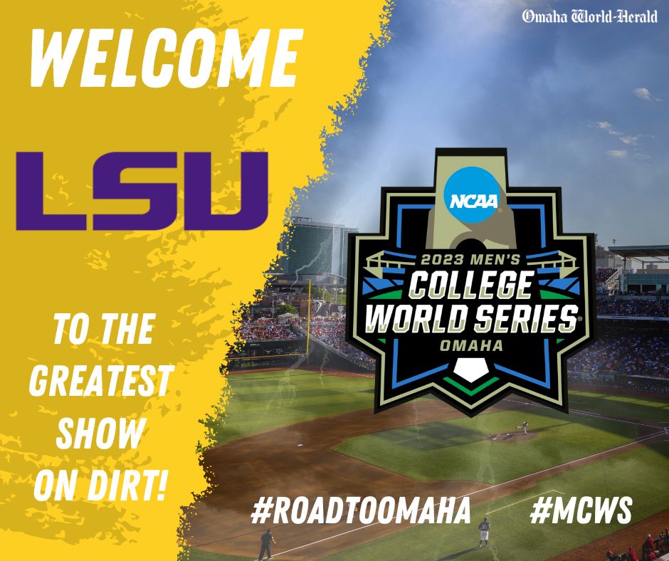 Ticket punched! Congratulations @LSUbaseball for earning a spot in the College World Series!

Here are the other teams competing in Omaha: omaha.com/sports/college… #RoadToOmaha #MCWS #ThePowerhouse