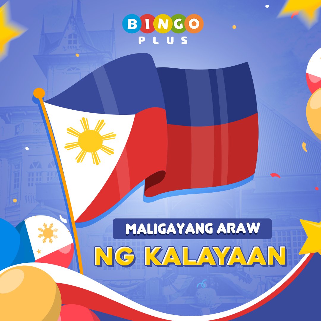 Halina't ipagdiwang natin ang Araw ng Kasarinlan ng Pilipnas! 🇵🇭

Happy 125th Independence Day, ka-BingoPlus. 💜

#BingoPlus #IndependenceDayPH