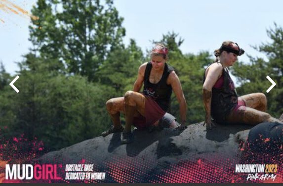 LUCKyPE4U's tweet photo. Had a blast this weekend with my @KickhouseC #fightfam at the #mudgirlrun in Chantilly. Only mud #ocr race just for girls/women. A 👍 mix of mud, climbing, strength, balance, & inflatable obstacles. Can’t wait to do it with @McNairUpperES mustangs next year. 😉 #strongertogether https://t.co/tj24P2s8Ij