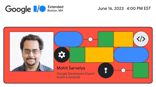 Our speakers | Google I/O Extended Boston 2023

Speaker: Mohit S.
Topic: Building Multiplatform Apps with Compose